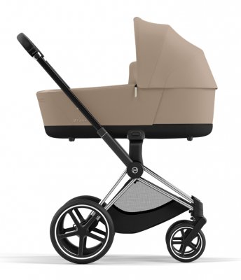 Коляска для новорожденных Cybex Priam и e-Priam IV Cozy Beige (шасси на выбор) шасси Chrome Black