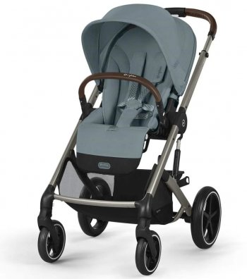 Прогулочная коляска Cybex Balios S Lux 2025 на шасси Taupe Stormy Blue