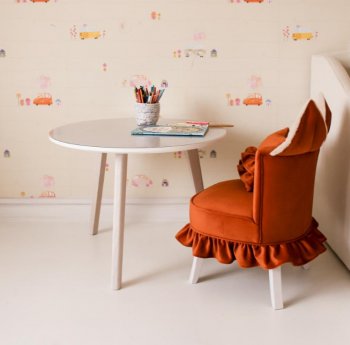 Детский круглый стол Amari Белый