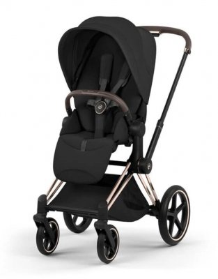 Прогулочная коляска Cybex Priam V Sepia Black (шасси на выбор)
