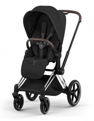 Прогулочная коляска Cybex Priam V Sepia Black (шасси на выбор) шасси Chrome Brown