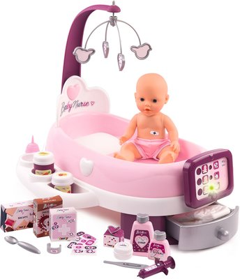 Набор по уходу с куклой и планшетом+акс. Smoby Baby Nurse 220347