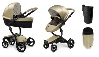 Коляска 2 в 1 Mima Xari 4G Champagne (Starter Pack и шасси на выбор)