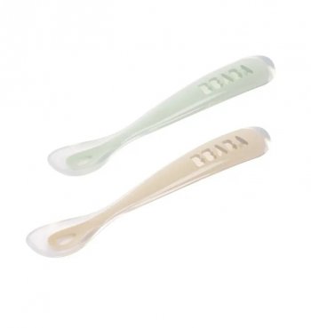 Набор эргономичных силиконовых ложек Beaba 4m+