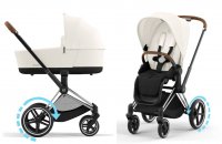 Коляска 2 в 1 Cybex Priam и e-Priam IV Off White (шасси на выбор) 2