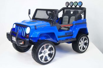 Детский электромобиль Rivertoys Jeep T008TT 2WD Синий