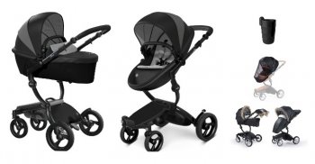 Коляска 2 в 1 Mima Xari 4G Black London Limited Edition 