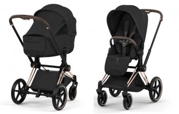 Коляска 2 в 1 Cybex Priam V Sepia Black (шасси на выбор)