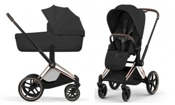 Коляска 2 в 1 Cybex Priam V Sepia Black (шасси на выбор)