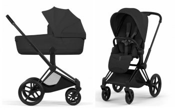 Коляска 2 в 1 Cybex Priam V Sepia Black (шасси на выбор) шасси Matt Black