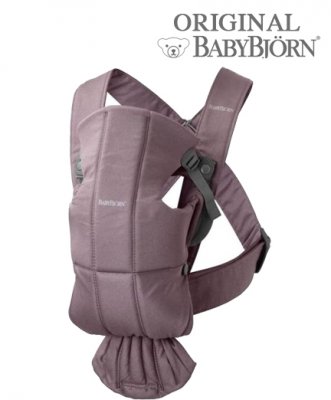 Рюкзак-кенгуру для новорожденных BabyBjorn Mini Cotton 0210.34/Dark Purple