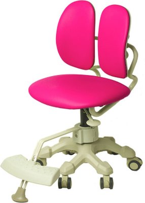 Кресло Duorest Optima DR-289SG(D) с блокировкой колес и вращения Розовый ткань