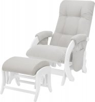 Кресло для кормления и укачивания Milli Smile в комплекте с пуфом (Каркас Молочный дуб) 1