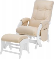 Кресло для кормления и укачивания Milli Smile в комплекте с пуфом (Каркас Молочный дуб) 10