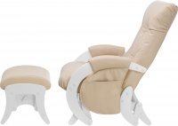 Кресло для кормления и укачивания Milli Smile в комплекте с пуфом (Каркас Молочный дуб) 9