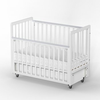Детская кровать ANTEMI Classic Sleep с универсальным маятником Белый