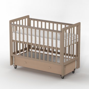 Детская кровать ANTEMI Classic Sleep с универсальным маятником Капучино