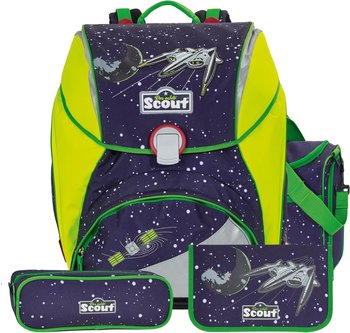 Школьный рюкзак Scout Alpha Полет к звездам с наполнением 4 предмета Полет к звездам