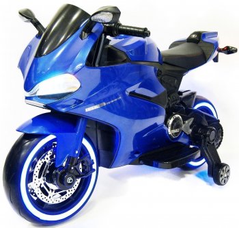Электромотоцикл Rivertoys A001AA Синий