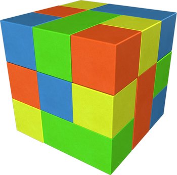 Мягкий игровой комплекс Romana «Кубик Рубика» 