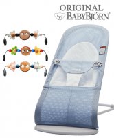 Детский шезлонг Babybjorn Balance Soft Mesh с игрушкой 