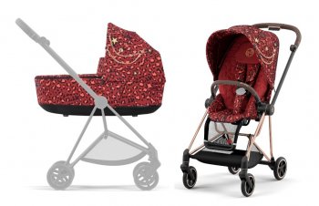 Коляска 2 в 1 Cybex Mios III Rockstar (шасси на выбор) шасси Rose Gold