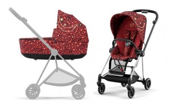 Коляска 2 в 1 Cybex Mios III Rockstar (шасси на выбор) шасси Chrome Black