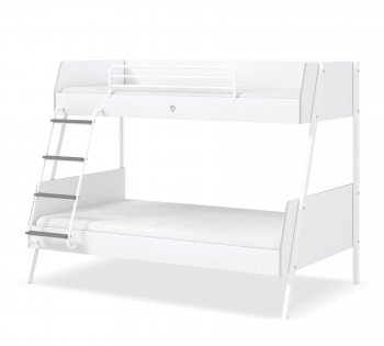 Кровать двухъярусная широкая Cilek White (90x200-120x200cm) White