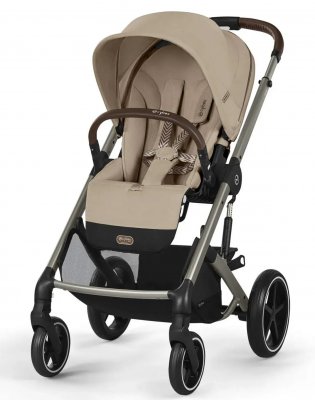 Прогулочная коляска Cybex Talos S Lux на шасси Taupe