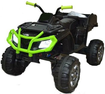 Детский электроквадроцикл Grizzly Barty Т001МР 4х4 (полный привод) Чёрный с зелёной решеткой