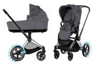 Коляска 2 в 1 Cybex Priam и e-Priam IV FE Simply Flowers Dream Grey (шасси на выбор) 3