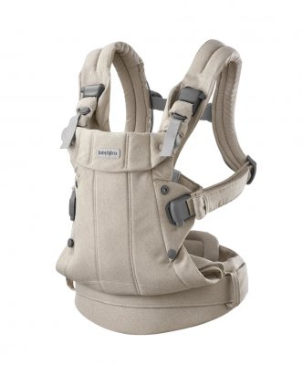 Рюкзак-кенгуру для новорожденных BabyBjorn Harmony Woven Mеlange 0880.32/ Beige Melange