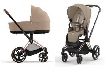 Коляска 2 в 1 Cybex Priam и e-Priam IV Cozy Beige (шасси на выбор)