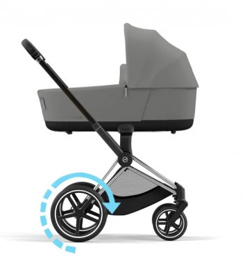 Коляска для новорожденных Cybex Priam и e-Priam IV Mirage Grey (шасси на выбор) шасси e-Priam Chrome Black