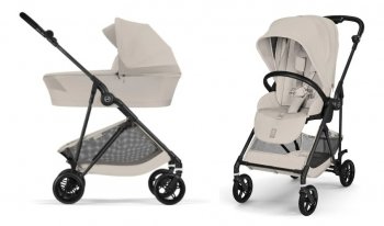 Коляска 2 в 1 Cybex Melio Carbon Dune Grey 2026	