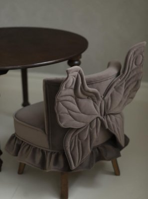 Детское кресло и стол Amari Kids Бабочка Экслюзив шоколадные