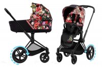 Коляска 2 в 1 Cybex Priam и e-Priam IV FE Spring Blossom Dark 2