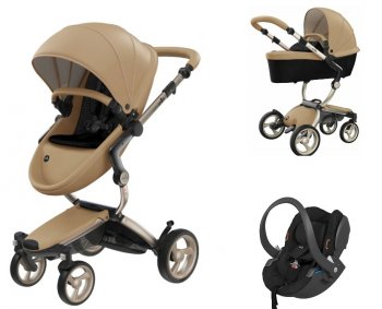 Коляска 3 в 1 Mima Xari 4G Latte (Starter Pack и шасси на выбор) шасси Champagne V2