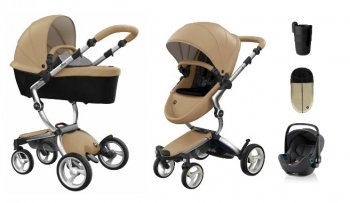 Коляска 3 в 1 Mima Xari 4G Latte (Starter Pack и шасси на выбор) шасси Aluminium 4G/ Roemer Baby-Safe 3 i-Size
