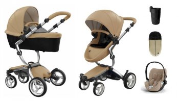 Коляска 3 в 1 Mima Xari 4G Latte (Starter Pack и шасси на выбор) шасси Aluminium 4G/ Cybex Cloud T i-Size Plus