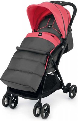 Детская прогулочная коляска Cam Curvi 121 темно-серый/розовый