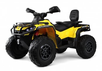 Детский электроквадроцикл Rivertoys BRP Can-Am Outlander (Y888YY) Желтый