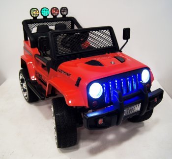 Детский электромобиль Rivertoys Jeep T008TT 4WD с дистанционным управлением (Полноприводный) Красный 