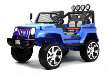 Детский электромобиль Rivertoys Jeep 4WD (T008TT) Синий 