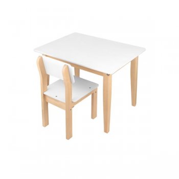 Комплект детский Kettler &quot;стол + стул&quot; KETT-UP ECO Гуфи Натур/белый