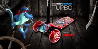 Детский трехколесный самокат со светящими колесами Small Rider Turbo 2 Cartoons 9