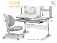 Комплект стол Mealux Vancouver Multicolor (BD-620 W/MC) + кресло Mealux Ortoback (Y-508) 4