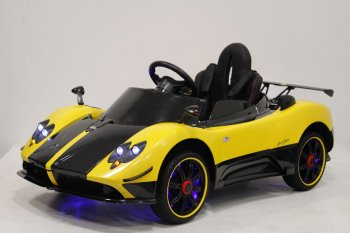 Детский электромобиль Rivertoys PAGANI-ZONDA-CINQUE-A009AA с дистанционным управлением Желтый