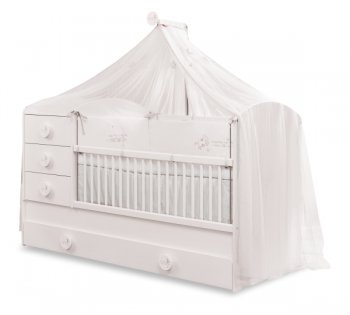 Детская кровать -трансформер Cilek Baby Cotton SL с родительской кроватью (80x180 см) Baby Cotton SL