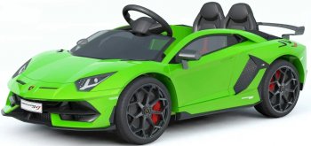Детский электромобиль Ваrty Lamborghini Aventador SVJ – HL328 Зеленый глянец